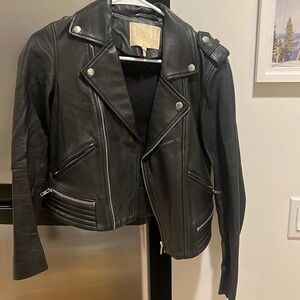 MAJE Leather Jacket Size 36